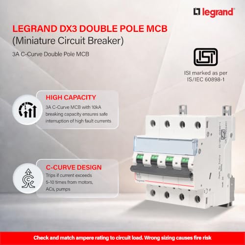 Image of Legrand DX3 TPN C3A AC MCB