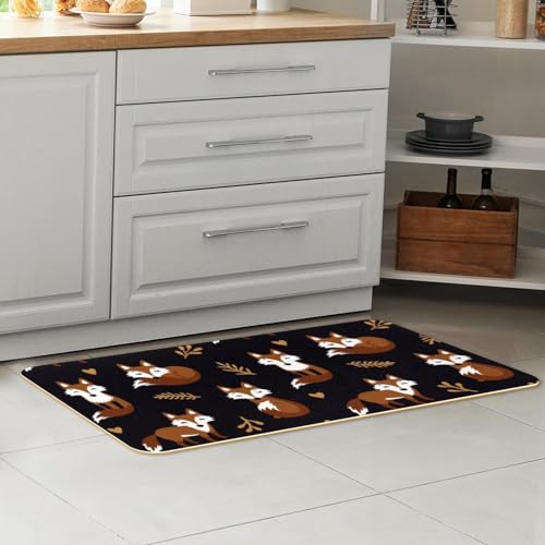 Tapete de cocina de zorro antideslizante y lavable con gran poder absorbente 7