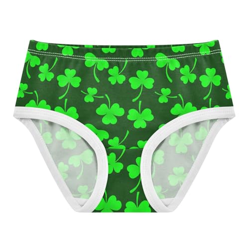 Joisal Green Shamrock Clovers Girls Underwear Toddlers 2t Cotton Little Girl Panties Designer Briefs Undies Kids