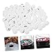 KICHOUSE 75pcs Plastic Game Balls for Raffles Lottery and Party Activities White Balls for Home Party and Bar Game Props Easy to Store and Use