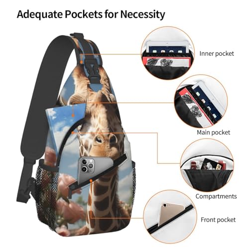 Mochila tipo bandolera negra para senderismo miniatura 4