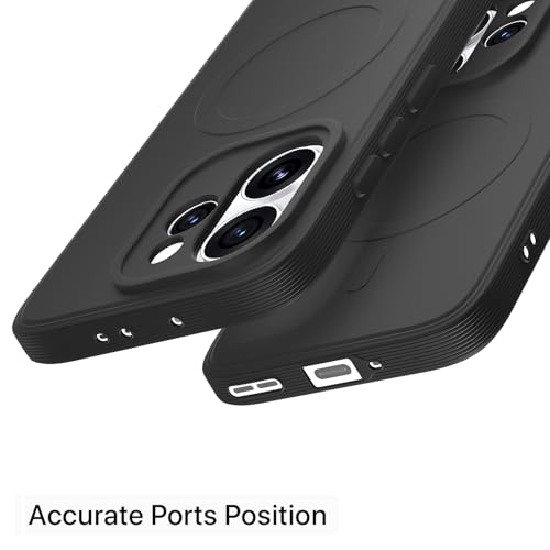 Image of Pikkme Back Cover for Oppo Reno 15 Pro Mini 5G Soft Matte Silicone | Slim Fit | Mag-Safe Design (Mag-Safe Not Support) Camera Protection Bumper Case (Black)