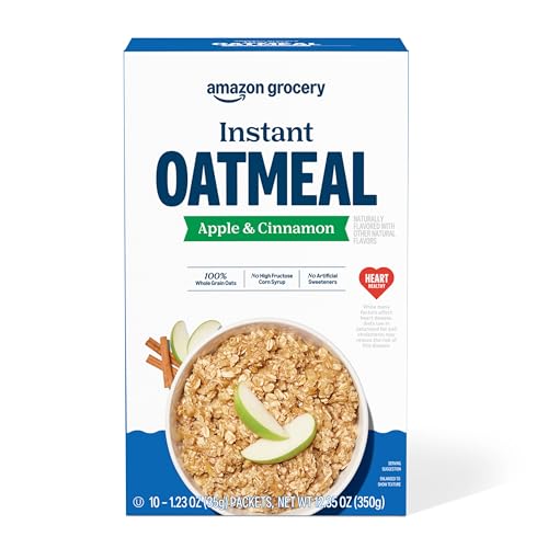 15% coupon - Amazon Instant Oatmeal, Apple & Cinnamon, 10 packets