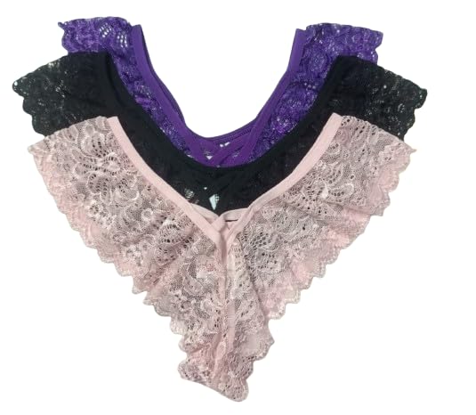 mysli Fashion Lace Women Underwear Girl Thongs G-String V-String Lady Panties Lingerie Underwear Combo Pack-picture-15