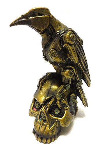Figura de resina cuervo steampunk 6 pulgadas