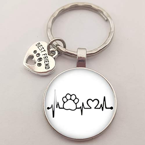 Preisvergleich Produktbild KANGDE Welpen Kätzchen Spielen Schlüsselbund Haustier Katze und Hund Anhänger Schlüsselbund