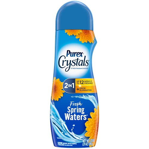 Purex Crystals In-Wash Fragrance And Scent Booster, Fresh Spring Waters, 21 Ounce (Pack Of 4) #TOP2
