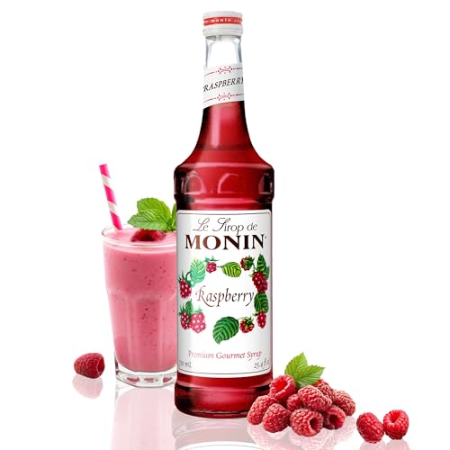 Monin - Raspberry Syrup, Sweet and Tart, Great for Cocktails and Lemonades, Gluten-Free, Non-GMO (750 ml)