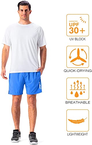 Image of Men's Workout Running Shorts Quick Dry Lightweight Gym Shorts with Zip Pockets S5Shorts