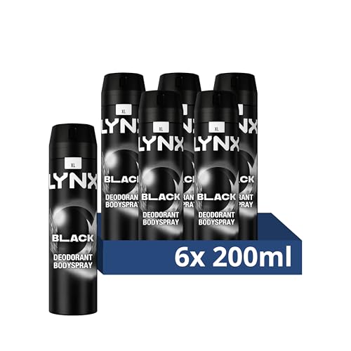 Lynx Black Aerosol Body Spray Men's Deodorant Spray with a frozen pear & cedarwood scent for 48 hours of odour-busting, high definition fragrance 3x 200 ml - Image 2