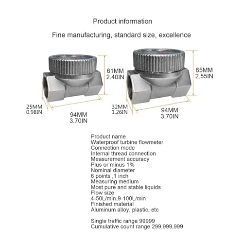Débitmètre compteur de carburant étanche avec affichage numérique précis
