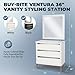 Buy-Rite Ventura 36” Vanity Styling Station & 34