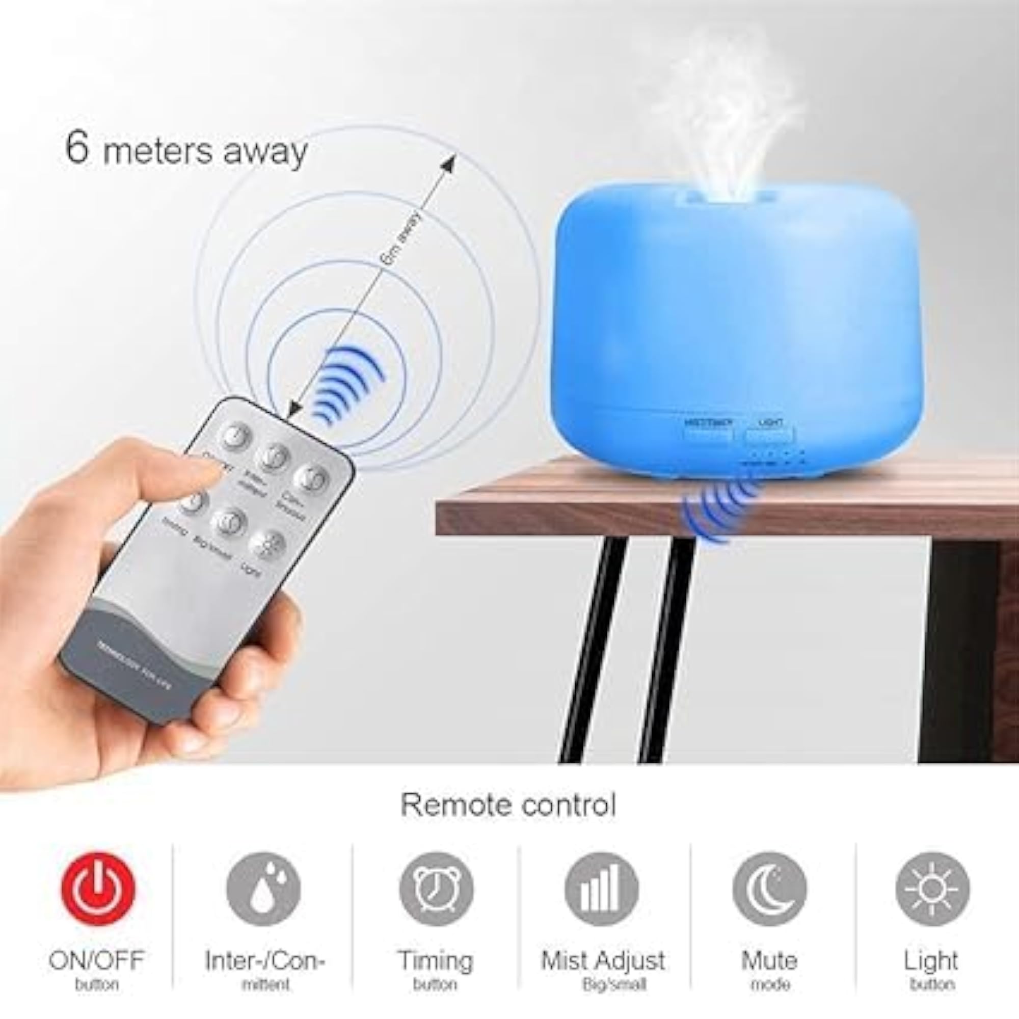 GNOLY Aromatherapy Diffuser with 7 Different Changing LED Lights