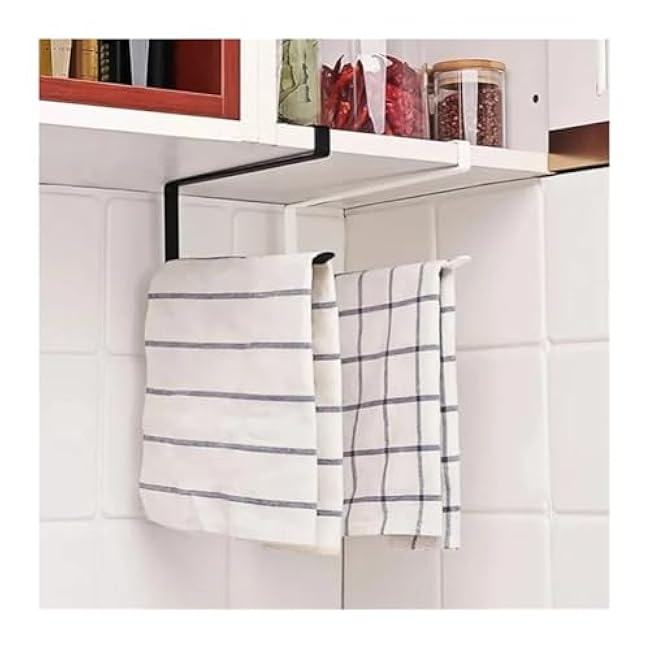 kitchen cabinet organizer Kitchenware Kitchen Tissue Holder Organizer Storage Rack Shelf Kitchen Spice Racks plate rack(Black-2pcs)