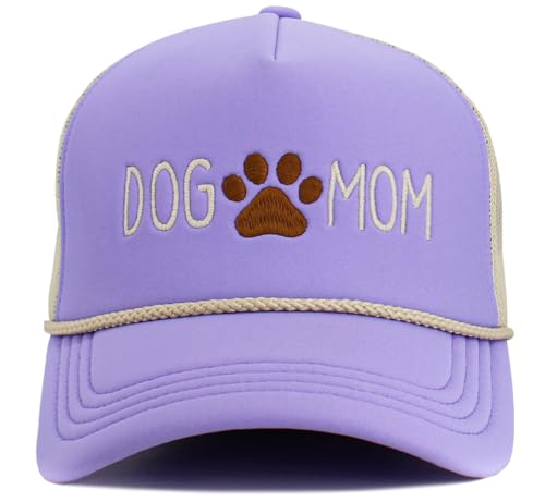 Image of KBETHOS Dog Cat Mom Dad Theme Womens Baseball Cap Distressed Vintage Unconstructed Embroidered Patch Hat
