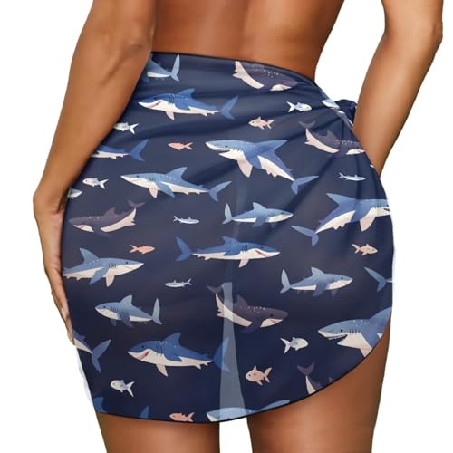 Sarong Swimsuit Coverup for Women Chiffon Beach Scarf Bathing Suit Cover ups Sexy Bikini Swimwear Wrap Skirt4