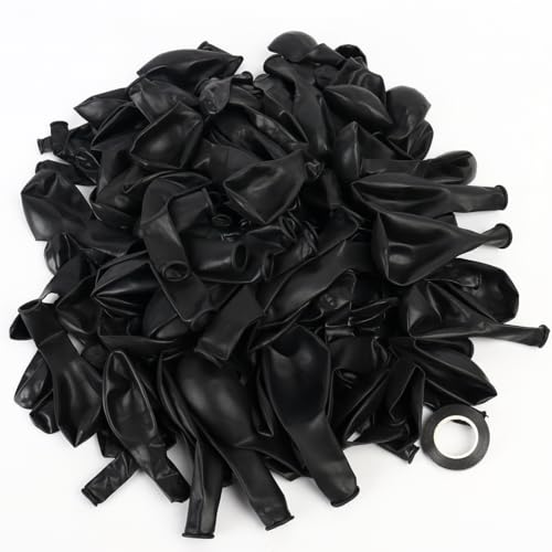 140 Pcs Black Balloons Different Sizes, 18 12 10 5 inch Birthday Decorations Black, Black Balloon Garland Kit for Birthday Graduation Wedding Baby Shower Anniversary Black Party - Image 3
