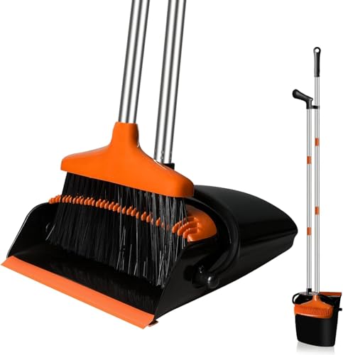 La mejor selección de Juegos de escoba y recogedor disponible en línea. 44 Ksiin Juego de Escoba y Recogedor con Mango Extensible Ajustable (126 cm), Recogedor Vertical con Peine Limpiador de Pelos y Pelusas, Herramienta de Limpieza Ergonómica para...