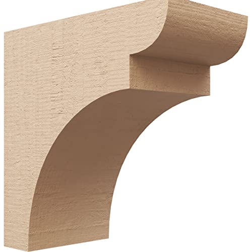 10"W x 20"D x 20"H Classic Yorktown Rough Cedar Woodgrain TimberThane Corbel, Primed Tan