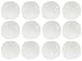 12 Round Sand Dollars 3 - 3.5" inches | Natural Medium Sand Dollar Shells | White Real Sand Dollars | Set of 12 | The Seashell Company