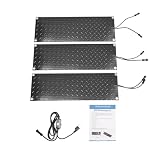 Heated Snow Melting Mat 3pcs Heated Walkway Mat 30 * 10inch De-Icing Cables & Mats Winter Snow Removal...
