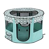 Se puede utilizar como un parque de juegos, casa de mascotas, tienda de campaña para mascotas, o sala de entrega para gatos, perros, conejos, etc.