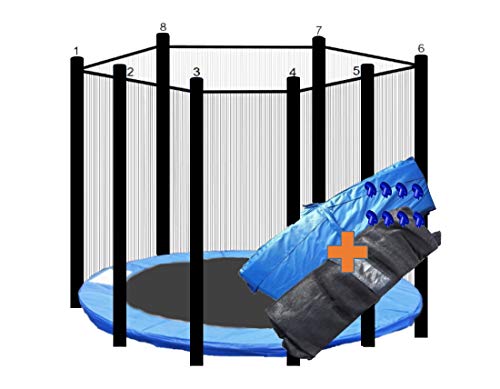 Gigajump + Red De Seguridad 8 trampolín (427 – 430 cm de diámetro