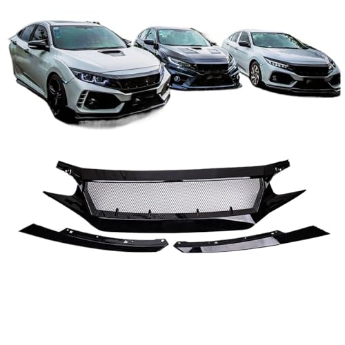Grille de capot avant pour Civic - Solution de Remplacement Calandre Centrale 2016-2019 - 2