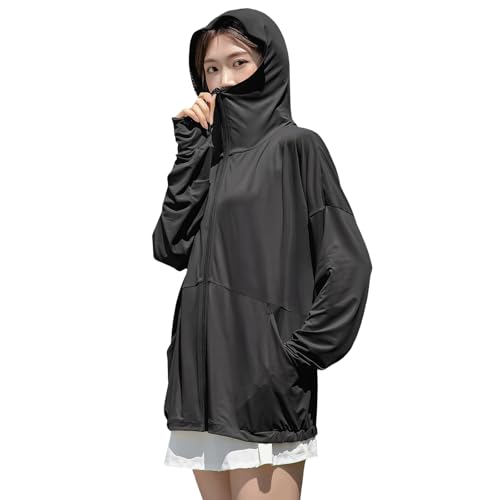 [Goodfeel] ラッシュガード レディース パーカー 接触冷感 涼しい UPF50+ UVカット 体型カバー 長袖 360°紫外線対策 大きいサイズ 吸汗速乾 通気性 フード付き 薄手 夏 可愛い おしゃれ 水着 アウトドア 海