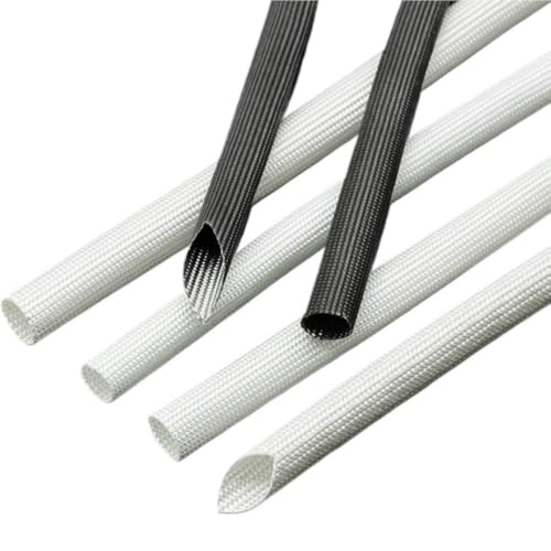 Funda de tubo de fibra de vidrio blanca de 1.5mm para solucionar el desgaste por calor 5