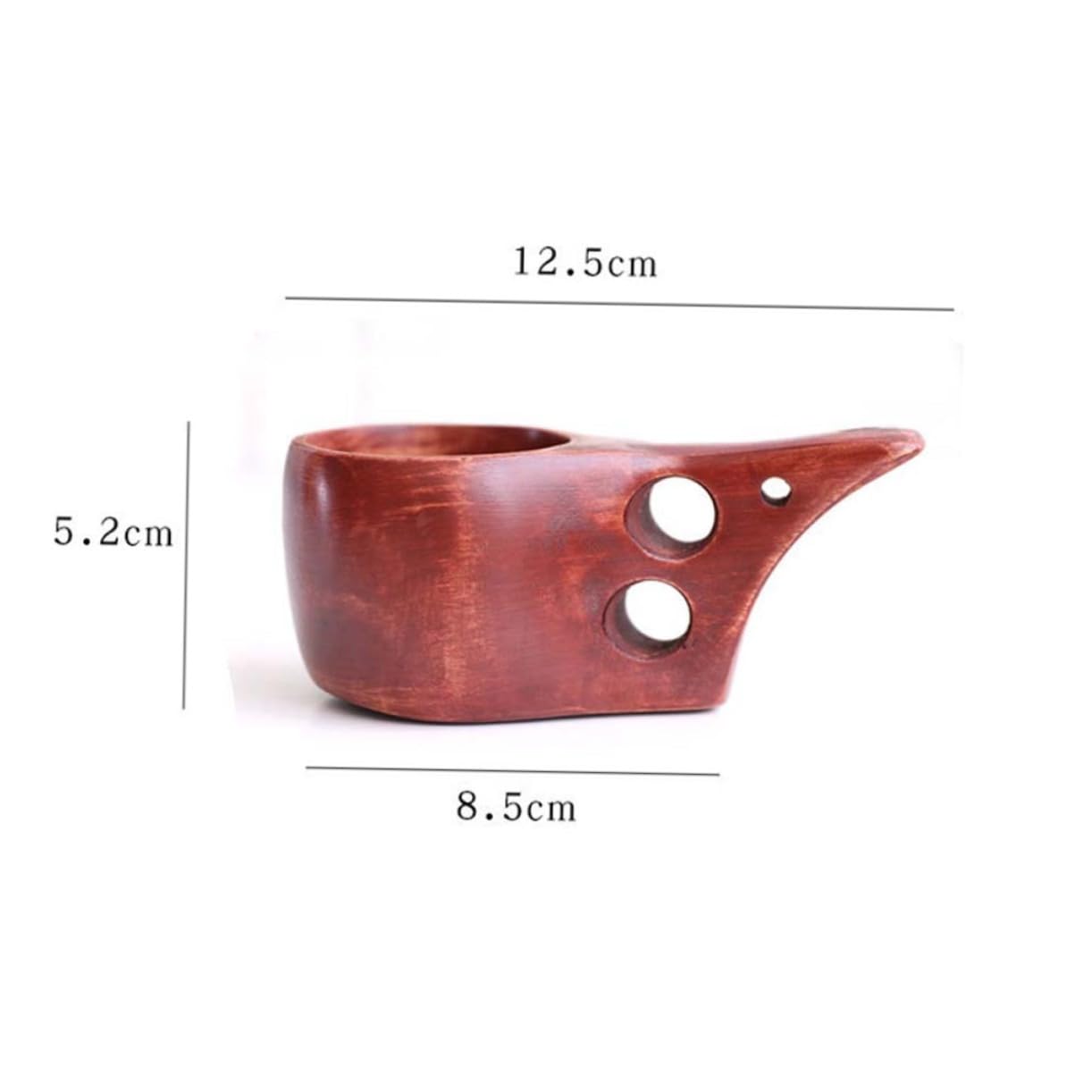 Cabilock Wooden Handle Sugar Jar Practical Cube Sugar Holder for Coffee Shops Home Use Stylish Desktop Decor Ingredients Unique Design Easy to Carry