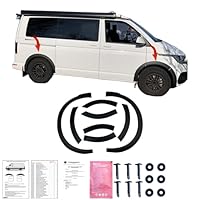 Radlaufleisten Radlaufschutz kompatibel mit VW VOLKSWAGEN T6 1 2019 bis 2022 8 Tlg mit ABE TÜV
