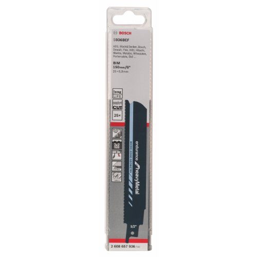 Exclusive Discount 50% Price Bosch 2608657936 Saber Saw Blade S927 Bef 25 Pcs