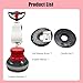 IntXanth Floor Scrubber Buffer Heavy Duty Polisher Machine Polished Waxed Refurbished Tile Scrubber Cleaner Wood Marble Cement Pavement Epoxy Rubber Carpet Red Commercial Industrial Domestic