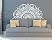 adesivo murale adesivo muro Mezza Mandala Yoga Lover Gift Home Testiera Decor Half Mandala Design Car Window Stickers