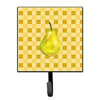 Caroline's Treasures Whole Pear on Basketweave Wall Hook, Small, Multicolor
