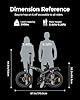 ENGWE X20 Fat Tire Electric Bike, 1000W(Peak) Motor Ebike for Adults,62 Miles 31MPH 20'' Mountain Ebike，48V14.4A Li-ion Battery,All Terrain，Black #4