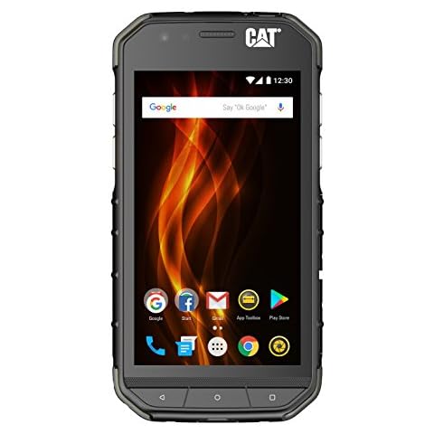 CAT PHONES S31 Rugged Dual-SIM Smartphone, (16GB, 4.7 Inch Super Bright HD-Display, Android, 8MP Camera, 4000 mAh Battery, SIM Free, Dust and Waterproof) Cover