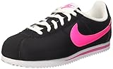 Marke - Nike Nike Jungen und Mädchen Cortez Nylon Gs Sneakers, Mehrfarbig (Black/Pink Blast-White), 37.5 EU