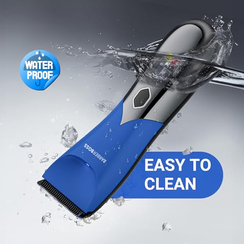 BarberBoss afeitadora corporal masculina, recortadora de vello íntimo recargable para ingles y vello púbico, herramienta cuidado suave, máquina depilar hombre, resistente al agua - imagen 6