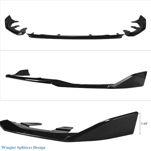 Rolling Gears Gloss Black G42 Front Lip Spoiler Compatible with BMW 2 Series 2022-2026 G42 230i M240i Coupe Front Bumper Lip Performance Style by Rolling Gears - Image 4
