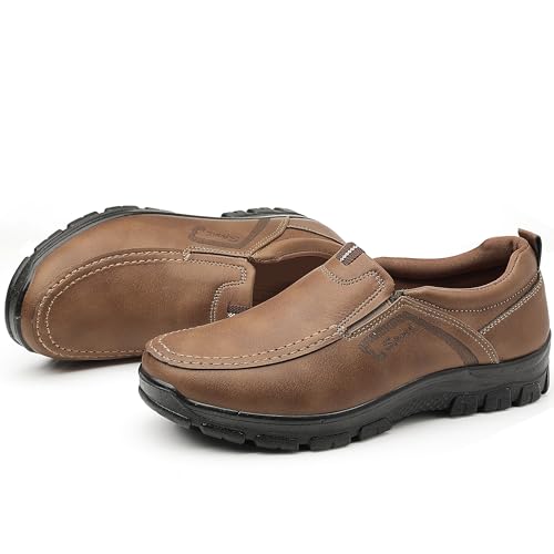 Image of COSIDRAM Men's Slip-On Loafers Casual Lightweight Walking Shoes Daily Wear