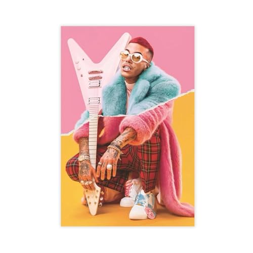 TCMAHE Poster su tela, motivo: Rapper Sfera Ebbasta, decorazione artistica da parete per soggiorno, camera da letto, 20 x 30 cm TCMAHE Poster su tela, motivo: Rapper Sfera Ebbasta, decorazione artistica da parete per soggiorno, camera da letto, 20 x 30 cm