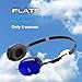 JVC Blue Flat Foldable Colorful Flats On Ear Headphones with Remote and Microphone, 3.94 Foot Gold Plated 3.5mm Slim Plug - HAS160MA, Adjustable