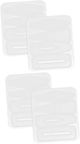 TEHAUX Molde de silicona para horquilla para llavero, moldes de resina, molde de joyería de resina, molde de clip para el cabello, moldes de resina
