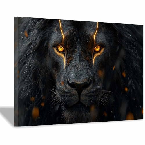 Image lion fantasy TERUEA rompre la monotonie des murs blancs tableau 60x90