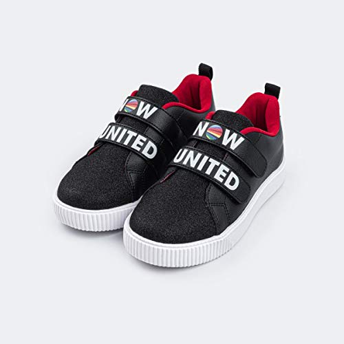 TENIS INFANTIL FEMININO LUNA NOW UNITED PAMPILI PRETO (35, numeric_35)