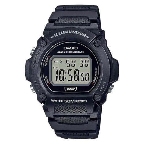 Casio Digital Gray Dial Unisex’s Watch-W-219H-1AVDF