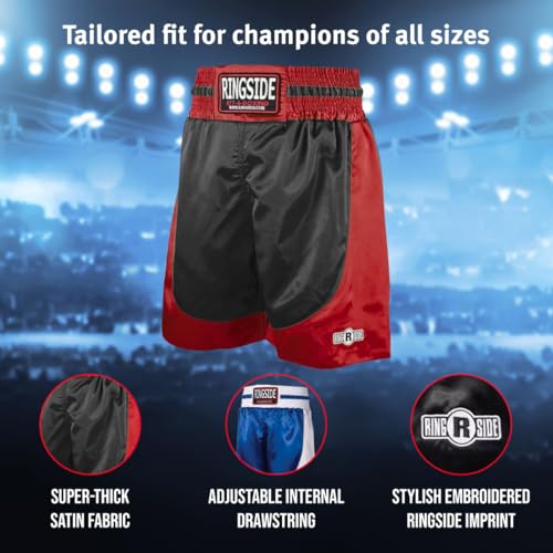 Image of Ringside Pro-Style Boxing Trunks, Satin Shorts for Men and Women, Ideal for Boxing, MMA, Muay Thai