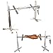 Futchoy Juego de brochetas para barbacoa de acero inoxidable, juego de asador universal, juego con 2 brochetas para carne y motor + pincho giratorio, accesorio para barbacoa de gas